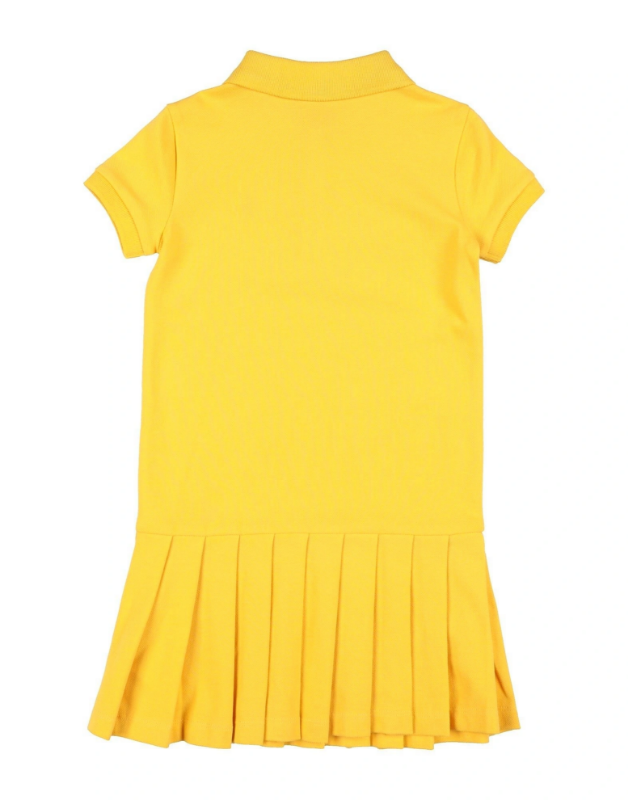 Picture of Pleated Stretch Mesh Polo Dress