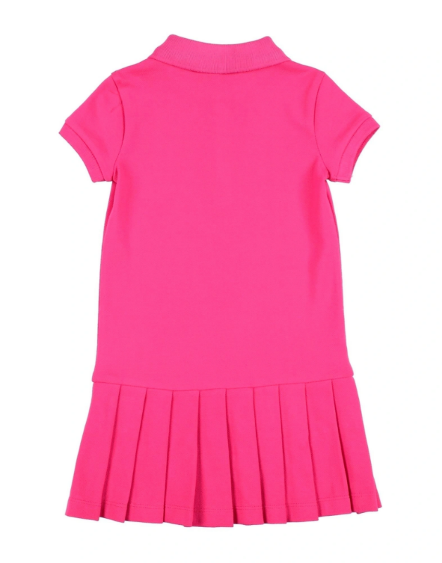 Picture of Pleated Stretch Mesh Polo Dress